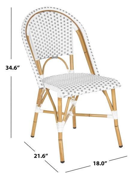 Safavieh Salcha Indoor Outdoor French Bistro Side Chair, FOX5210J