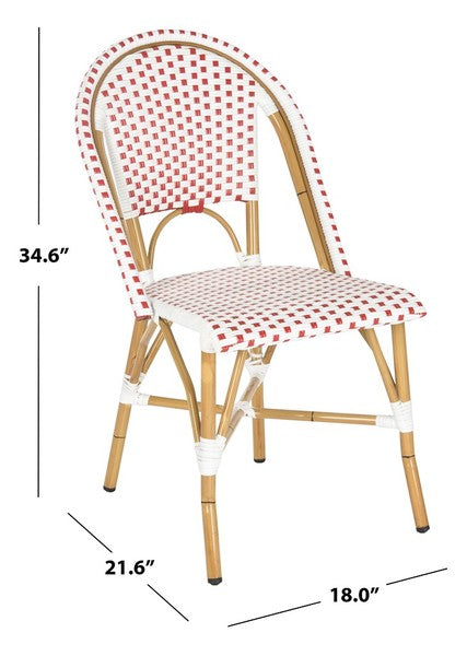 Safavieh Salcha Indoor Outdoor French Bistro Side Chair, FOX5210J