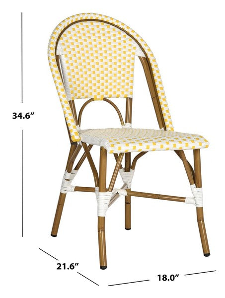 Safavieh Salcha Indoor Outdoor French Bistro Side Chair, FOX5210J