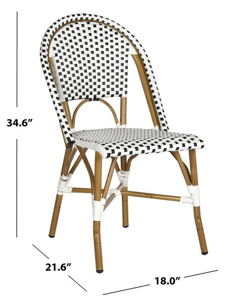 Safavieh Salcha Indoor Outdoor French Bistro Side Chair, FOX5210J