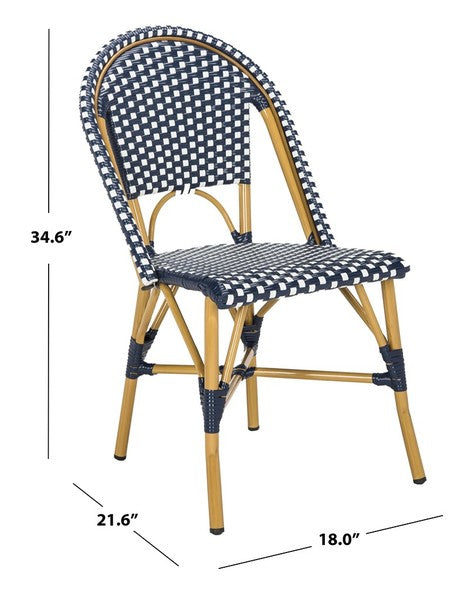 Safavieh Salcha Indoor Outdoor French Bistro Side Chair, FOX5210J