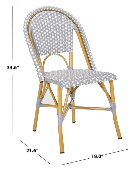 Safavieh Salcha Indoor Outdoor French Bistro Side Chair, FOX5210J