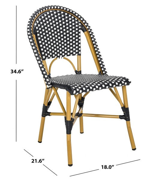 Safavieh Salcha Indoor Outdoor French Bistro Side Chair, FOX5210J