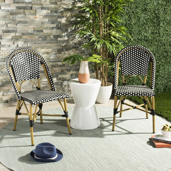 Safavieh Salcha Indoor Outdoor French Bistro Side Chair, FOX5210J