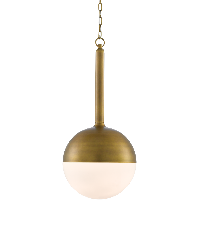 Currey & Co Moonward Brass Pendant | 9000-0419