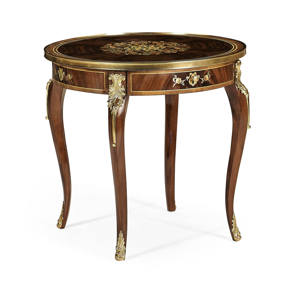 Mahogany & Pearl Accent Table | Jonathan Charles - 499501-MAM-MOP