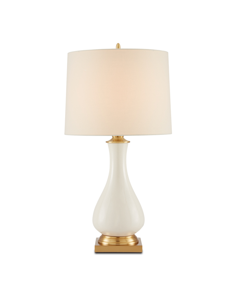 Currey & Co Lynton Cream Table Lamp | 6425