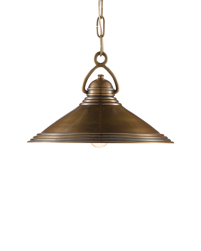 Currey & Co Weybright Brass Pendant | 9000-0407