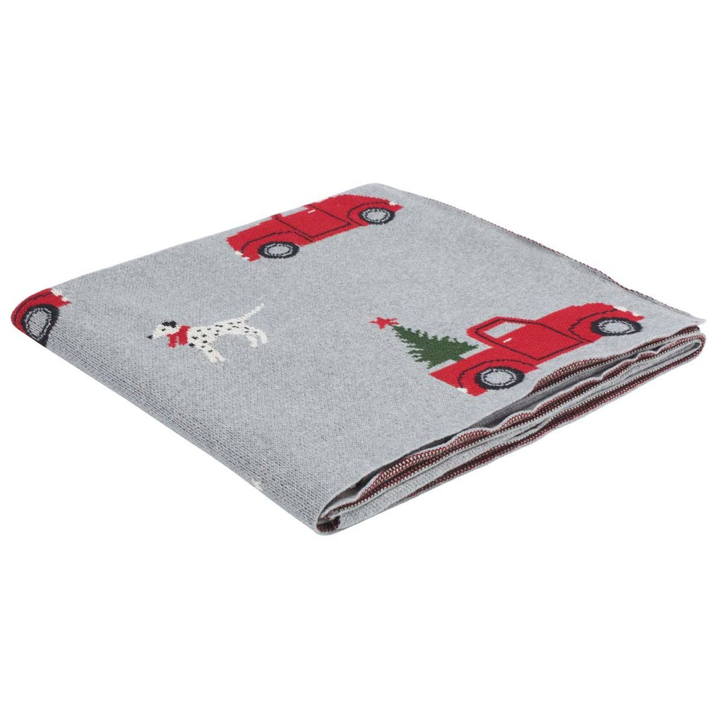 Safavieh Dasher Throw , HOL2016 - Grey/Red