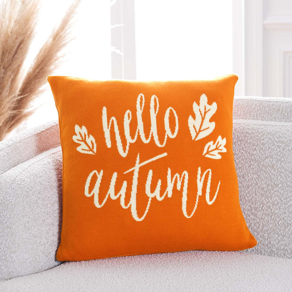 Safavieh Hello Autumn Pillow , HOL3214 - Orange