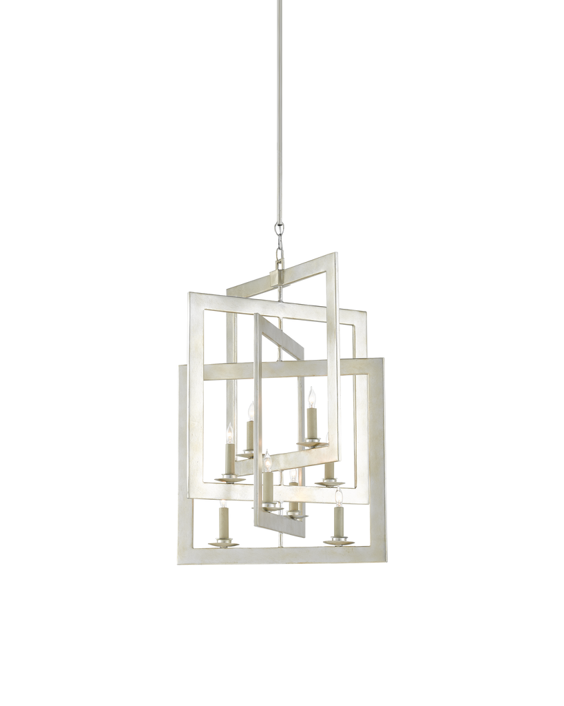 Currey & Co Middleton Small Silver Chandelier | 9000-0523