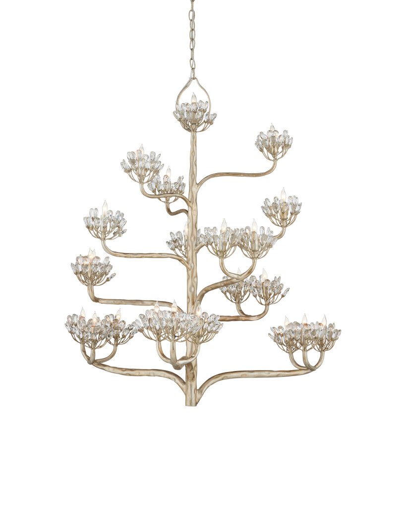 Currey & Co Agave Americana Silver Chandelier | 9000-0373