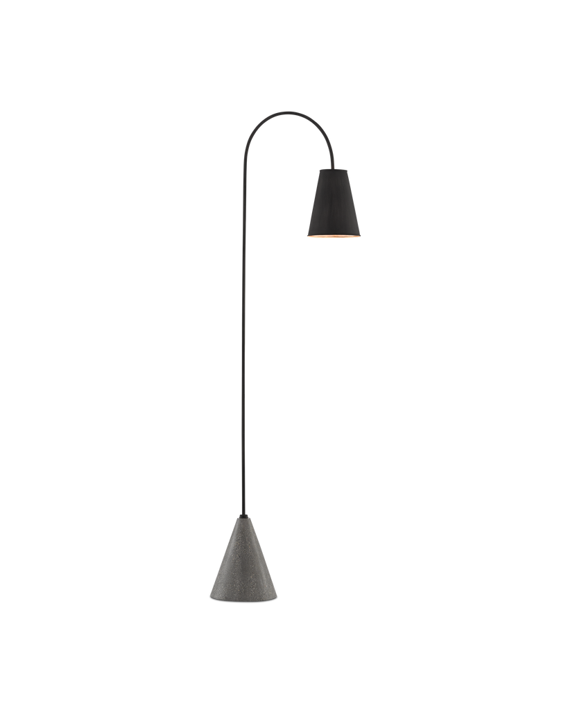 Currey & Co Lotz Black Floor Lamp | 8000-0070