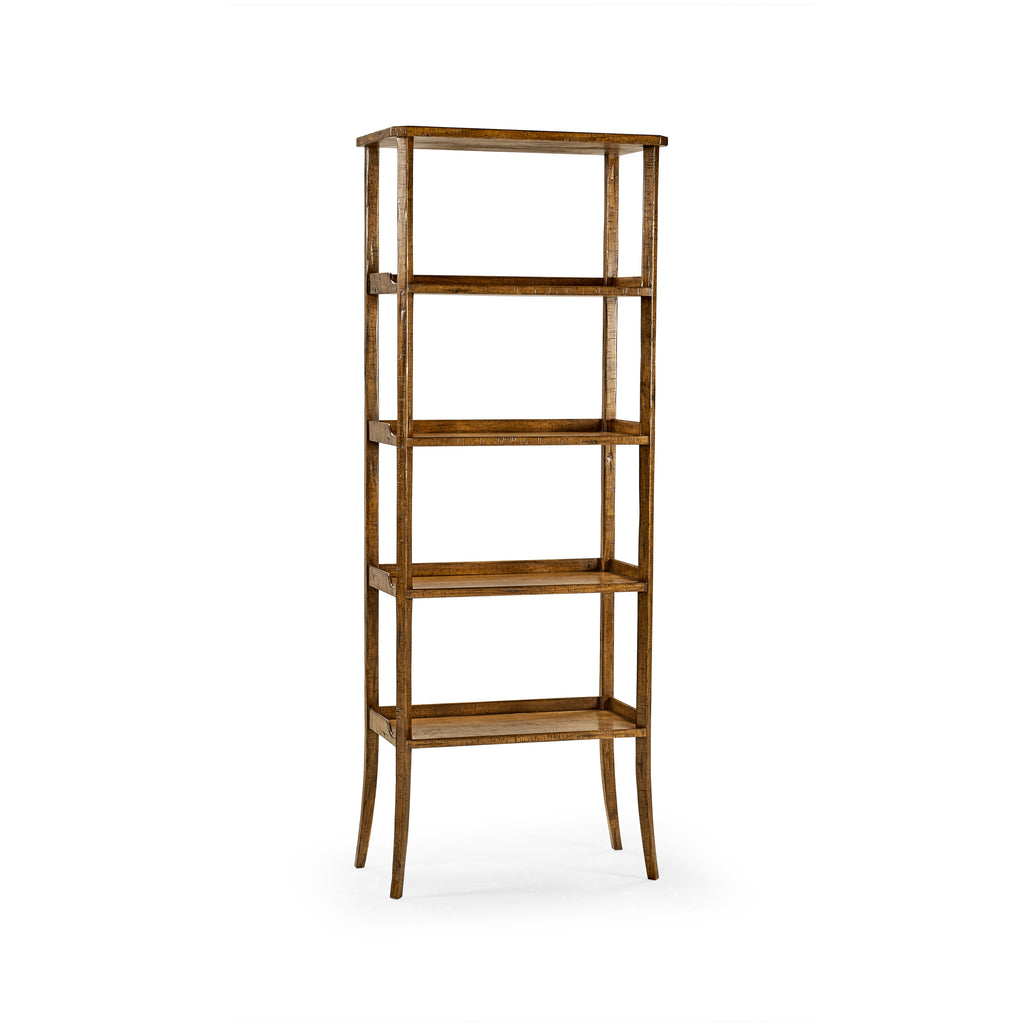 Casual Accents Country Walnut Etagere | Jonathan Charles - 491100-CFW