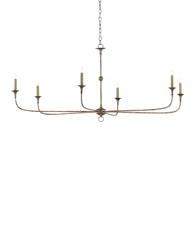 Currey & Co Nottaway Large Bronze Chandelier | 9000-0135