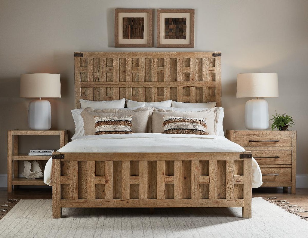 Vineyard Row California King Panel Bed | Hooker Furniture - 6952-90260-80