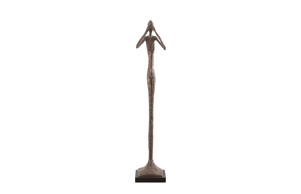 See No Evil Slender Sculpture, Small, Resin, Bronze Finish | Phillips Collection - PH59232