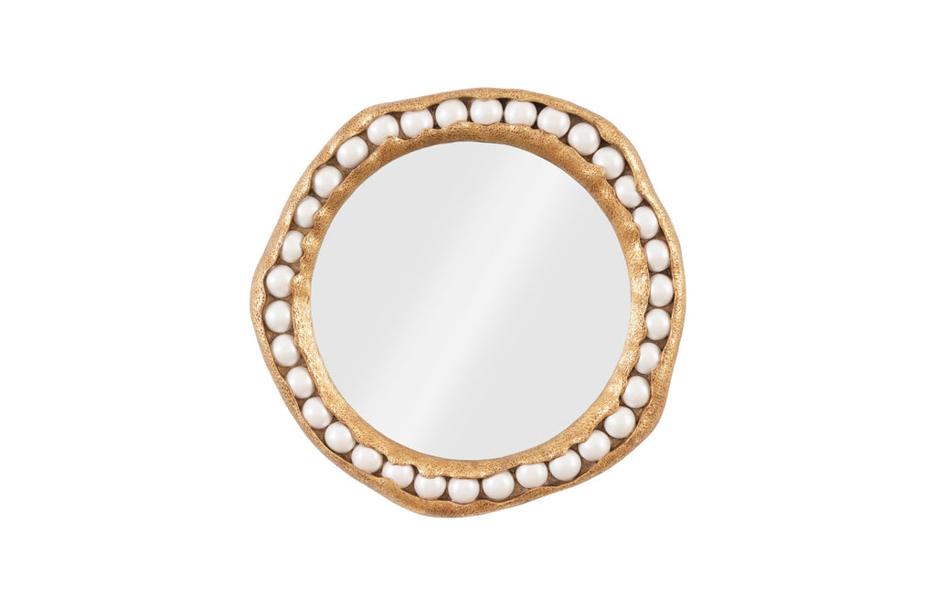 Pearl Mirror, Gold Leaf, Round | Phillips Collection - PH104148