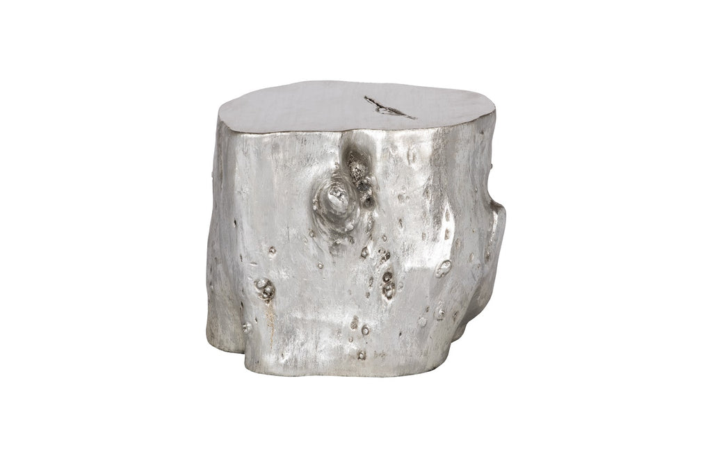 Log Stool, Silver Leaf, Lg | Phillips Collection - PH56279