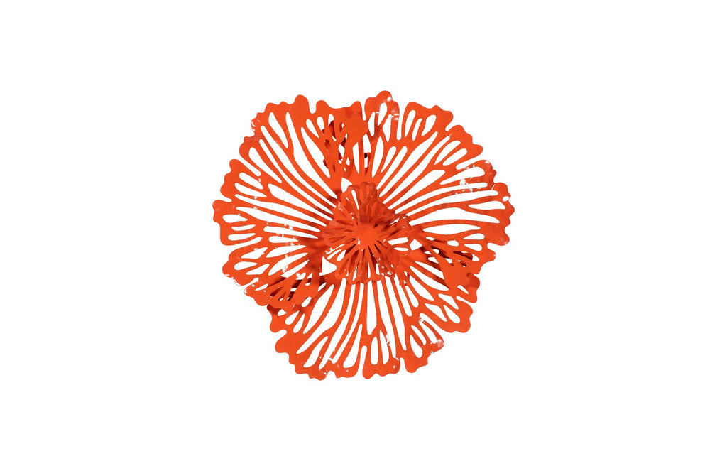 Flower Wall Art, Extra Small, Coral, Metal | Phillips Collection - TH109689