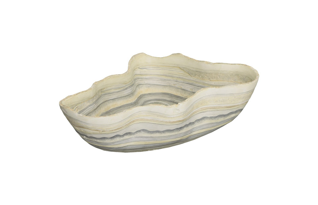 Cast Gray Onyx Bowl, Faux Finish, Large | Phillips Collection - PH106689