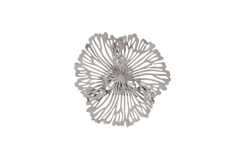 Flower Wall Art, Extra Small, Gray, Metal | Phillips Collection - TH109691