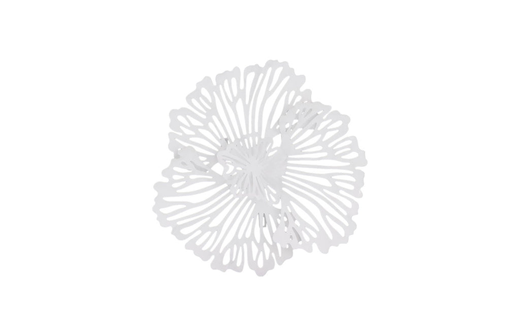 Flower Wall Art, Extra Small, White, Metal | Phillips Collection - TH109685