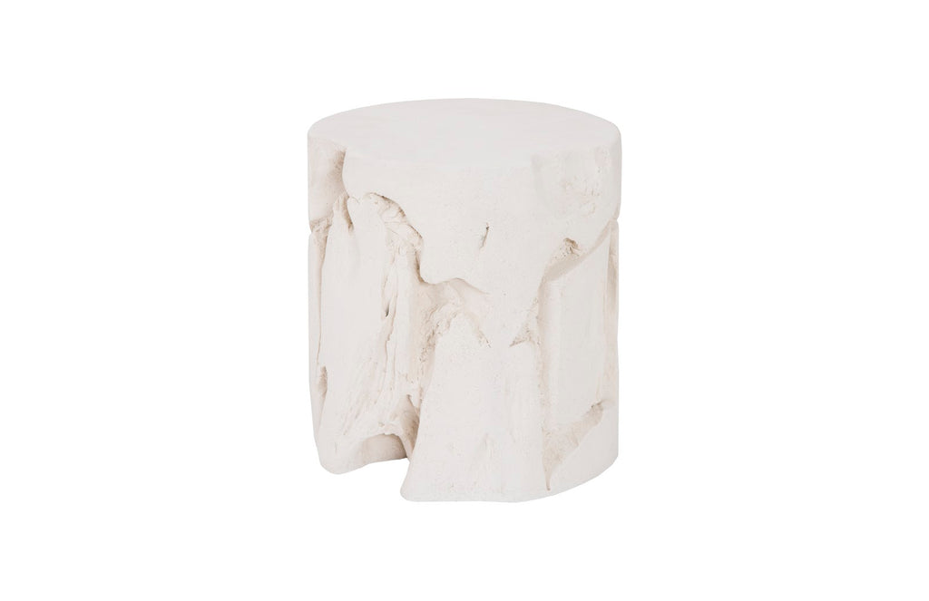 Slice Stool, Round, White Stone | Phillips Collection - PH104339