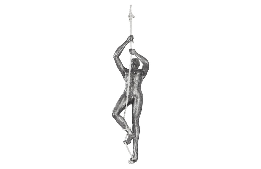 Climbing Sculpture W/Rope, Black/Silver, Aluminum | Phillips Collection - ID100690