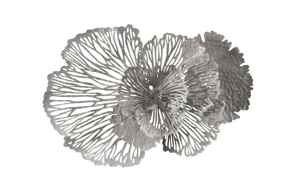 Flower Wall Art, Medium, Gray, Metal | Phillips Collection - TH108321