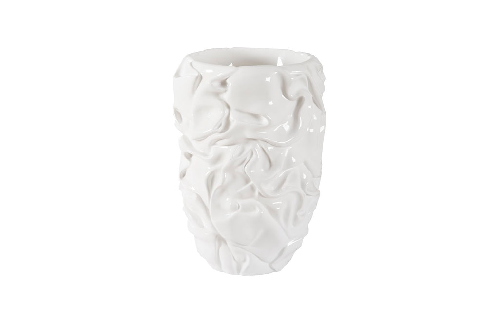 Drape Planter, Gel Coat White | Phillips Collection - PH108835