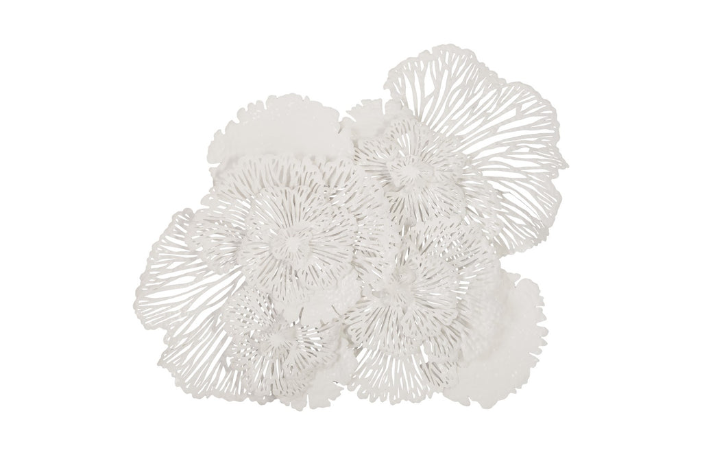 Flower Wall Art, Large, White, Metal | Phillips Collection - TH80000