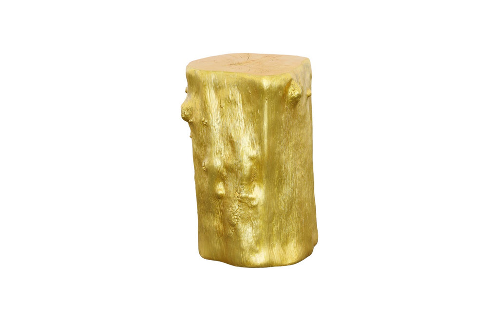 Log Stool, Gold Leaf, Sm | Phillips Collection - PH55915