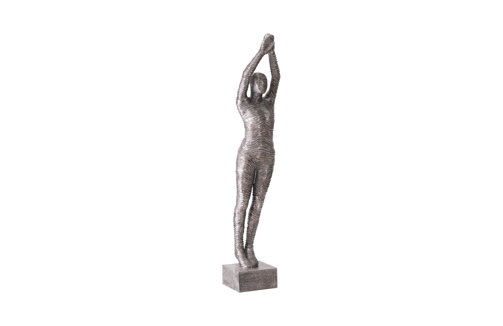 Standing Diving Sculpture, Black/Silver, Aluminum | Phillips Collection - ID103309