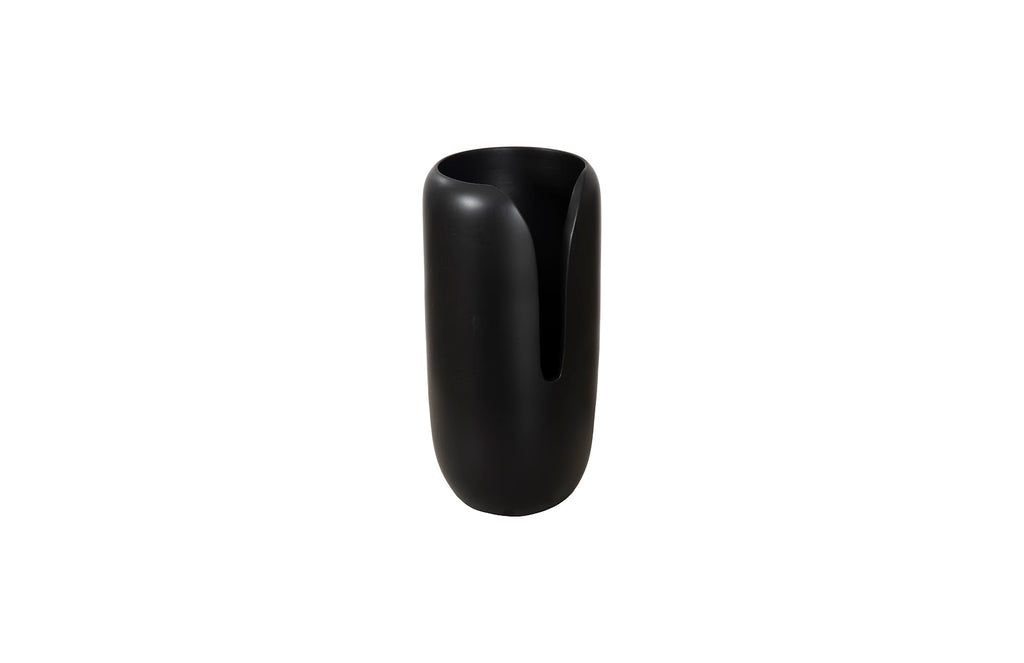 Interval Wood Vase, Black, Small | Phillips Collection - TH107162