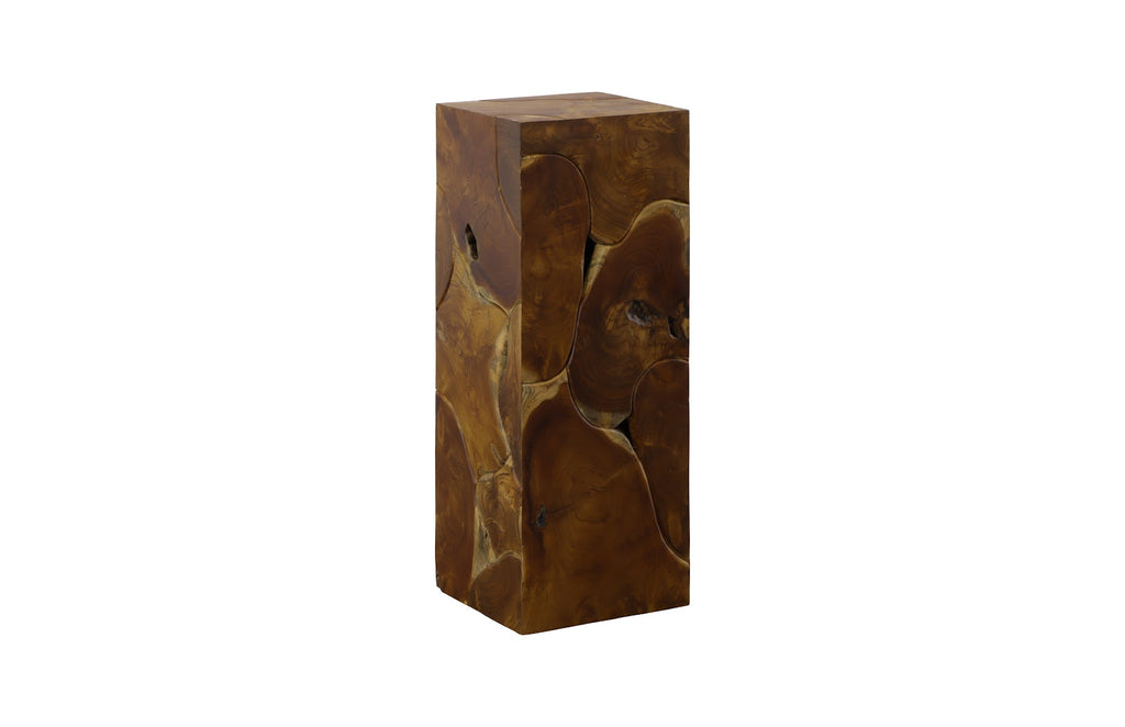 Teak Slice Pedestal, Square, Md | Phillips Collection - ID65139