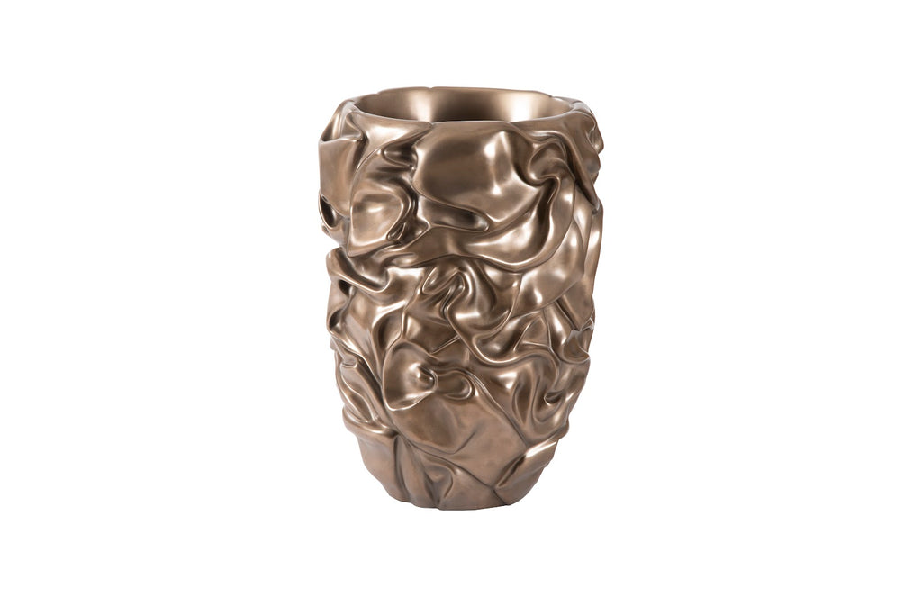 Drape Planter, Polished Bronze | Phillips Collection - PH108837