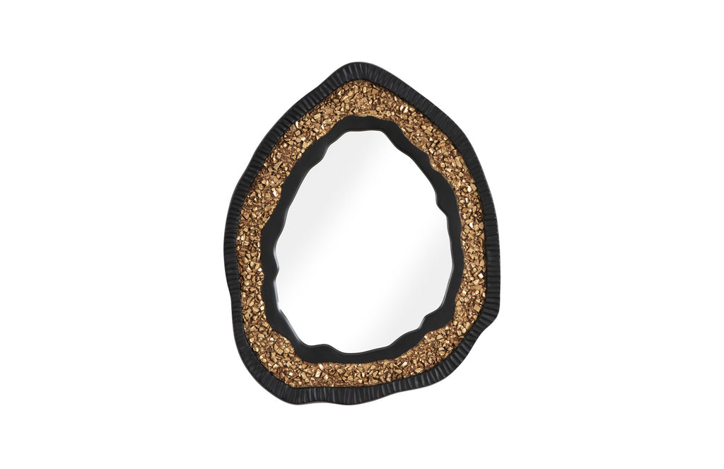 Geode Mirror, Black And Gold, Matte | Phillips Collection - PH104149