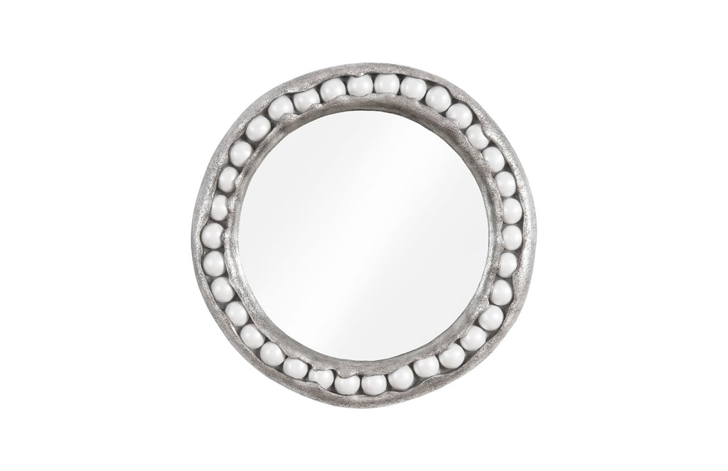 Pearl Mirror, Silver Leaf, Round | Phillips Collection - PH104196