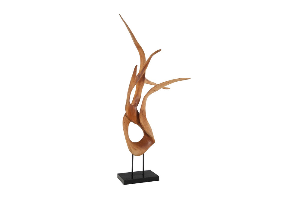 Mahogany Wood Sculpture, Table Top, Size, Shape, Styles Vary | Phillips Collection - ID75190