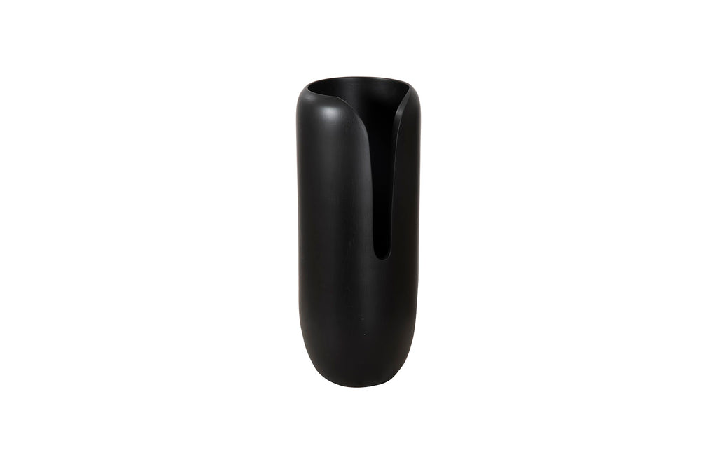 Interval Wood Vase, Black, Medium | Phillips Collection - TH107163