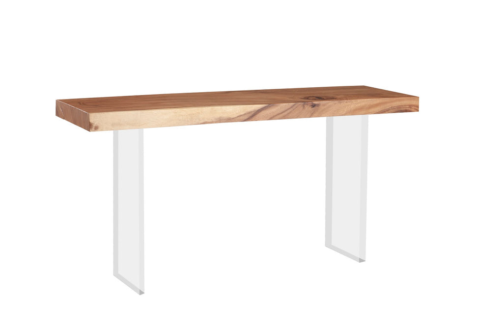 Floating Console Table, Acrylic Legs | Phillips Collection - TH77243