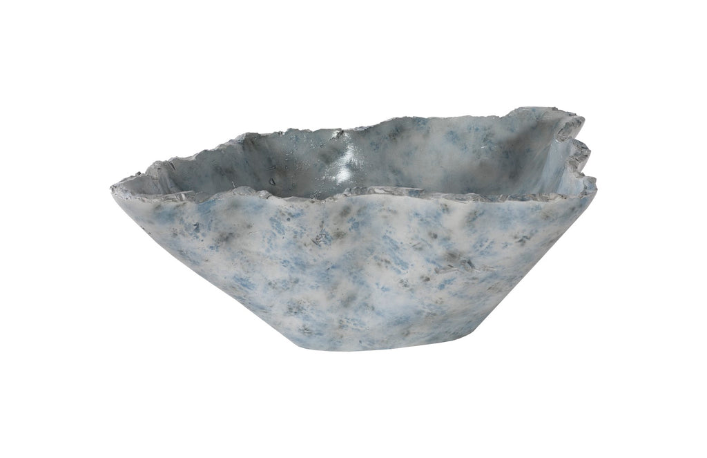 Cast Blue Onyx Bowl, Faux Finish, Narrow | Phillips Collection - PH106691