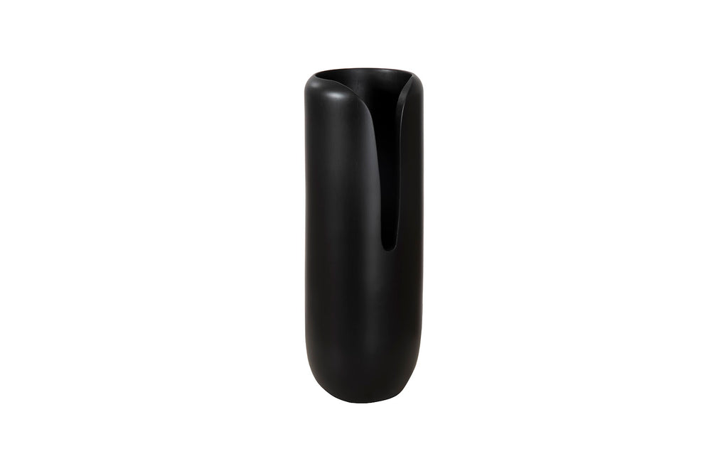 Interval Wood Vase, Black, Large | Phillips Collection - TH107164