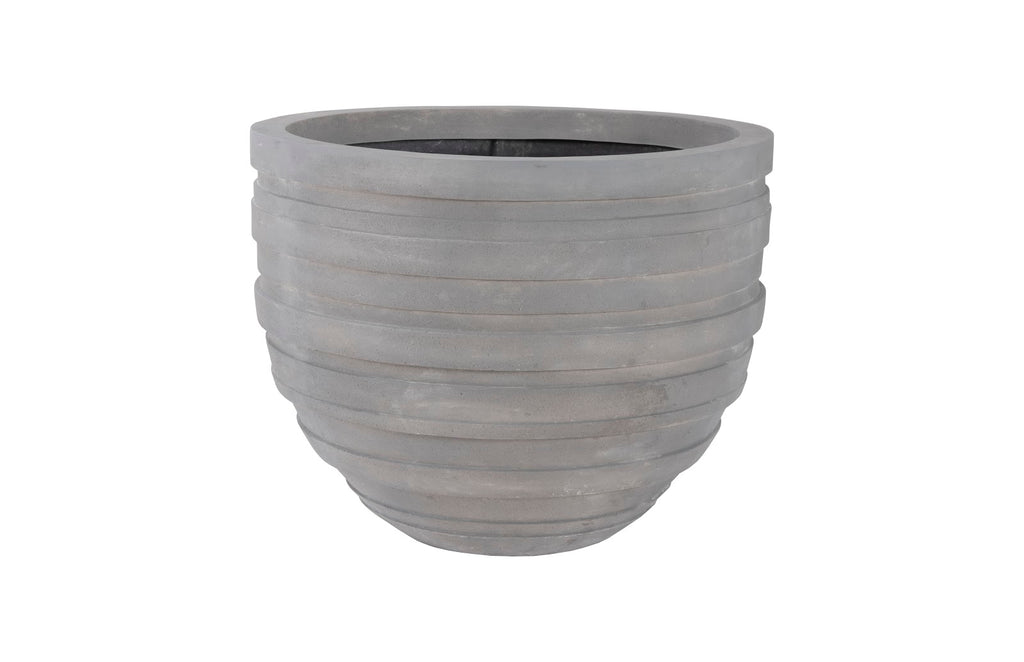 June Planter, Raw Gray, Lg | Phillips Collection - PH105218