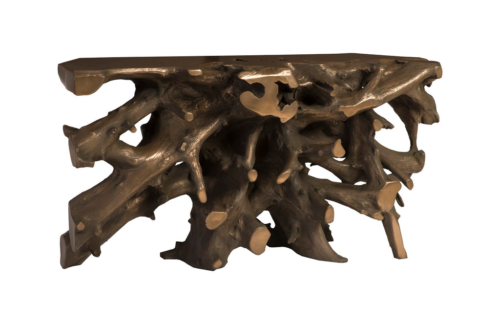 Beau Cast Root Console Table, Bronze | Phillips Collection - PH92550