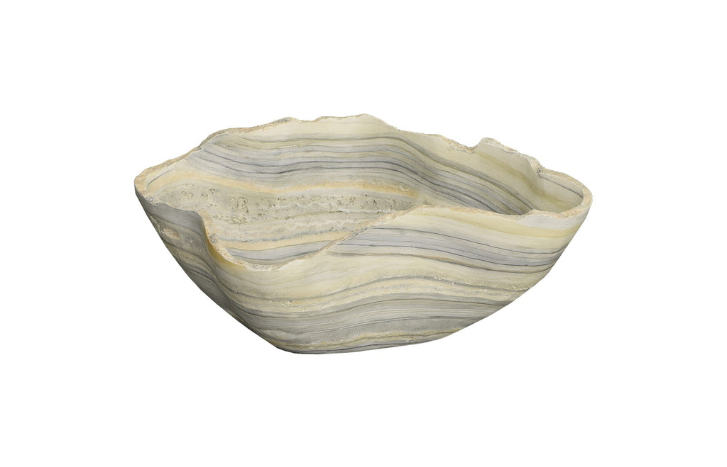 Cast Gray Onyx Bowl, Faux Finish, Medium | Phillips Collection - PH106690