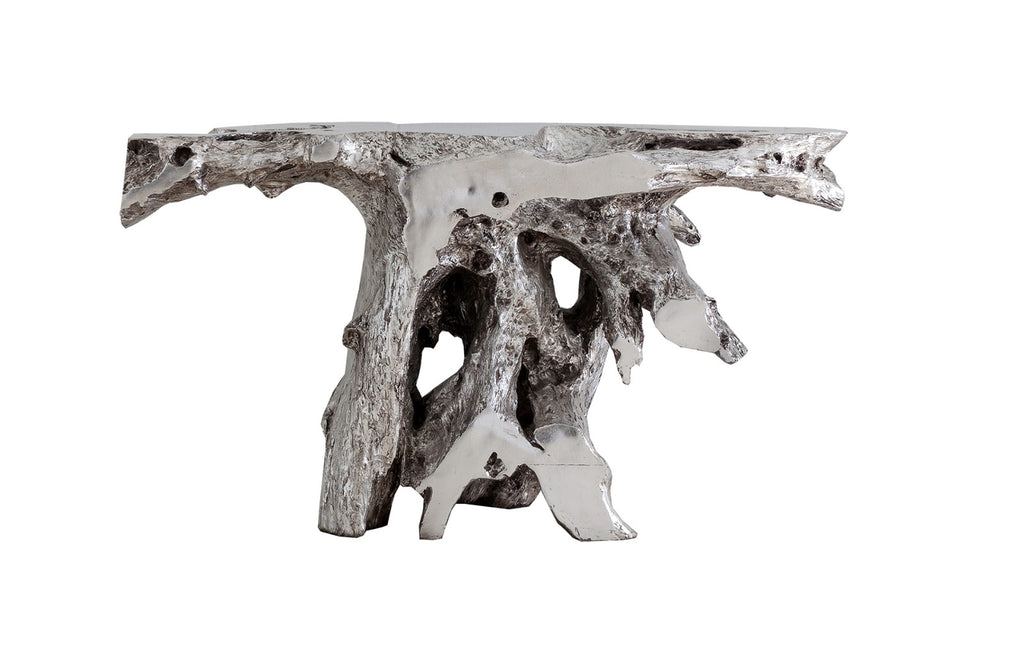 Brivo Freeform Console Table, Silver Leaf | Phillips Collection - PH64352