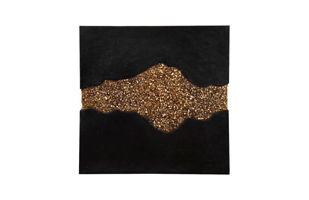 Geode Texture Panel Black And Gold, Wall Decor | Phillips Collection - PH105375