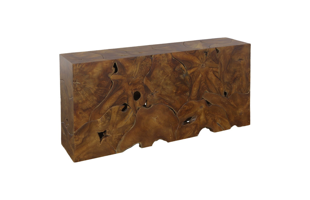 Teak Slice Console, Natural | Phillips Collection - ID104179